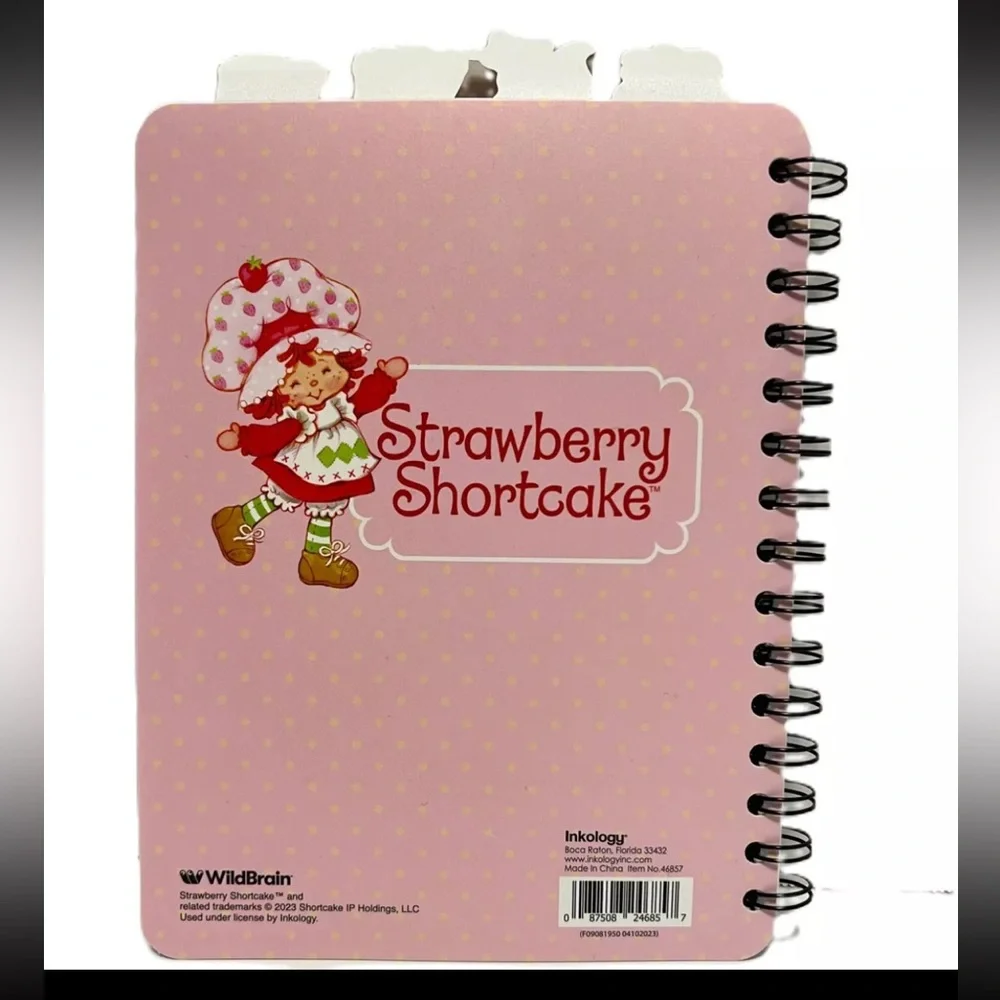 NEW Strawberry Shortcake & Custard Tab Journal‎ Notebook 7in (W) x 9.in